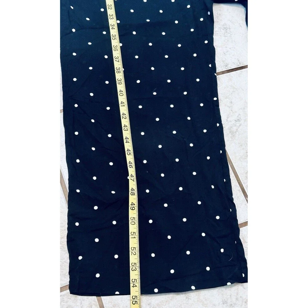 NWT Old Navy Size S Polka Dot Wide Leg Jumpsuit Pockets Boho Contemporary - Picture 10 of 11